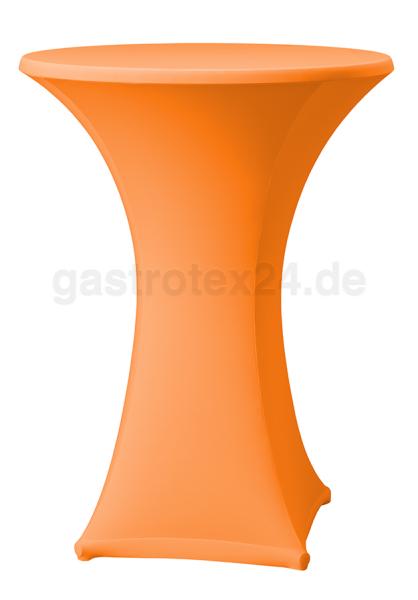 Stretch-Stehtischhusse Samba D1 orange